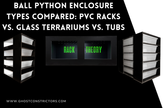 Ball Python Enclosure Types Compared: PVC Racks vs. Glass Terrariums vs. Tubs