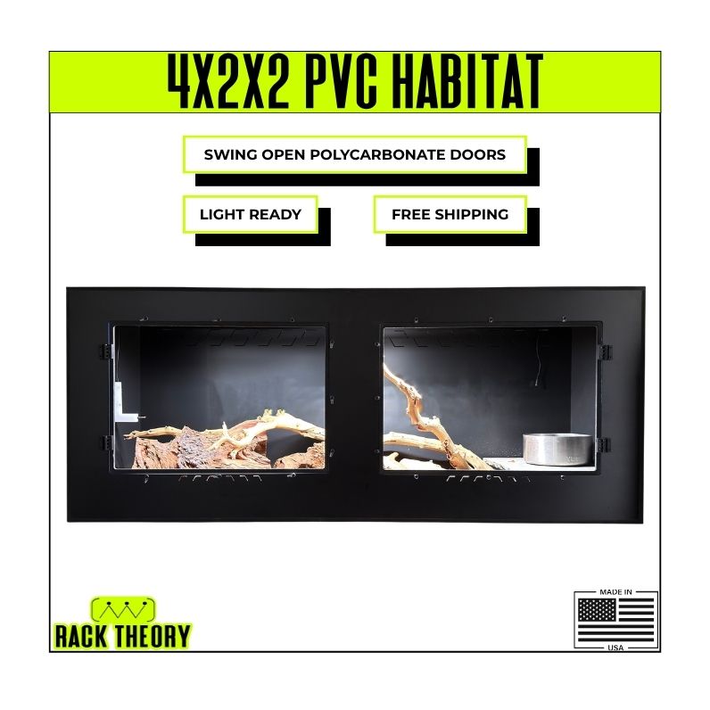 American Made 4x2x2 PVC Reptile Habitat | Snake Approved | BioActiveReady | Free Shipping