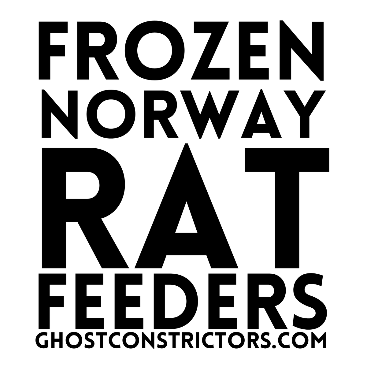 Frozen Pinky Feeder Rats — 25 pack — captive-bred by Ghost Constrictors