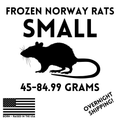 Frozen Small Feeder Rats — 20 Pack — captive-bred by Ghost Constrictors