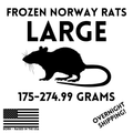 Frozen Large Feeder Rats - 4 Pack — captive-bred by Ghost Constrictors