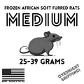 Frozen Medium African Soft Furred Rats | 10 Count — captive-bred by Ghost Constrictors