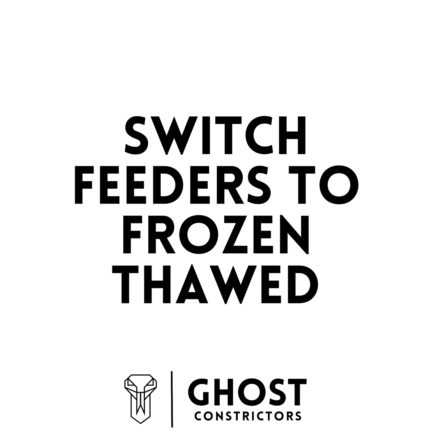 Frozen-Thawed Feeding Transition Add-On — captive-bred by Ghost Constrictors